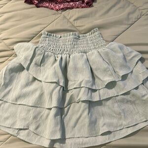 Green H&M flowy skirt